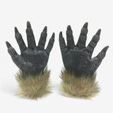 Werewolf Costume Hands with Claw-Like Fingers