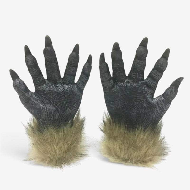 Gifts – Seasonal – Halloween : Werewolf Costume Hands with Claw-Like Fingers in Gray van Vandaliamo