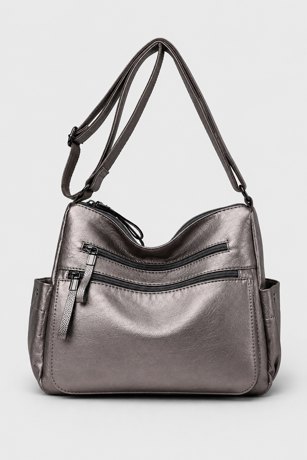 Schoudertas : Elegant & Practical - The Shoulder Bag that Moves with You in Gray van Vandaliamo