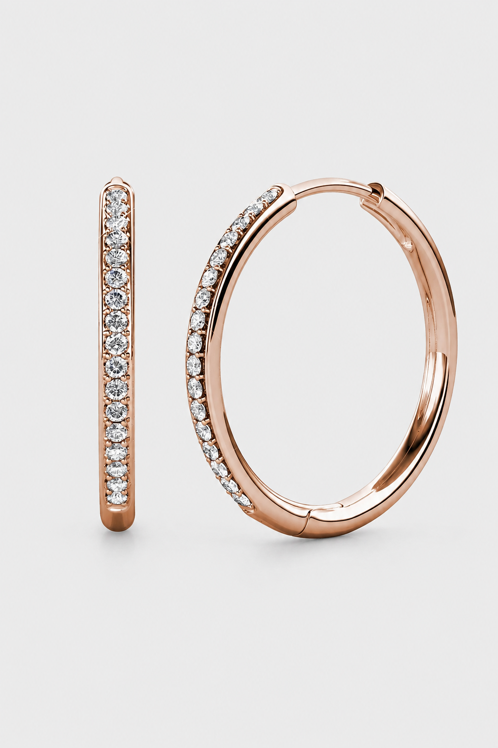 Earrings : Gold Earrings with Elegant Design - Classic Jewelry for Every Occasion in Rose Gold van Vandaliamo