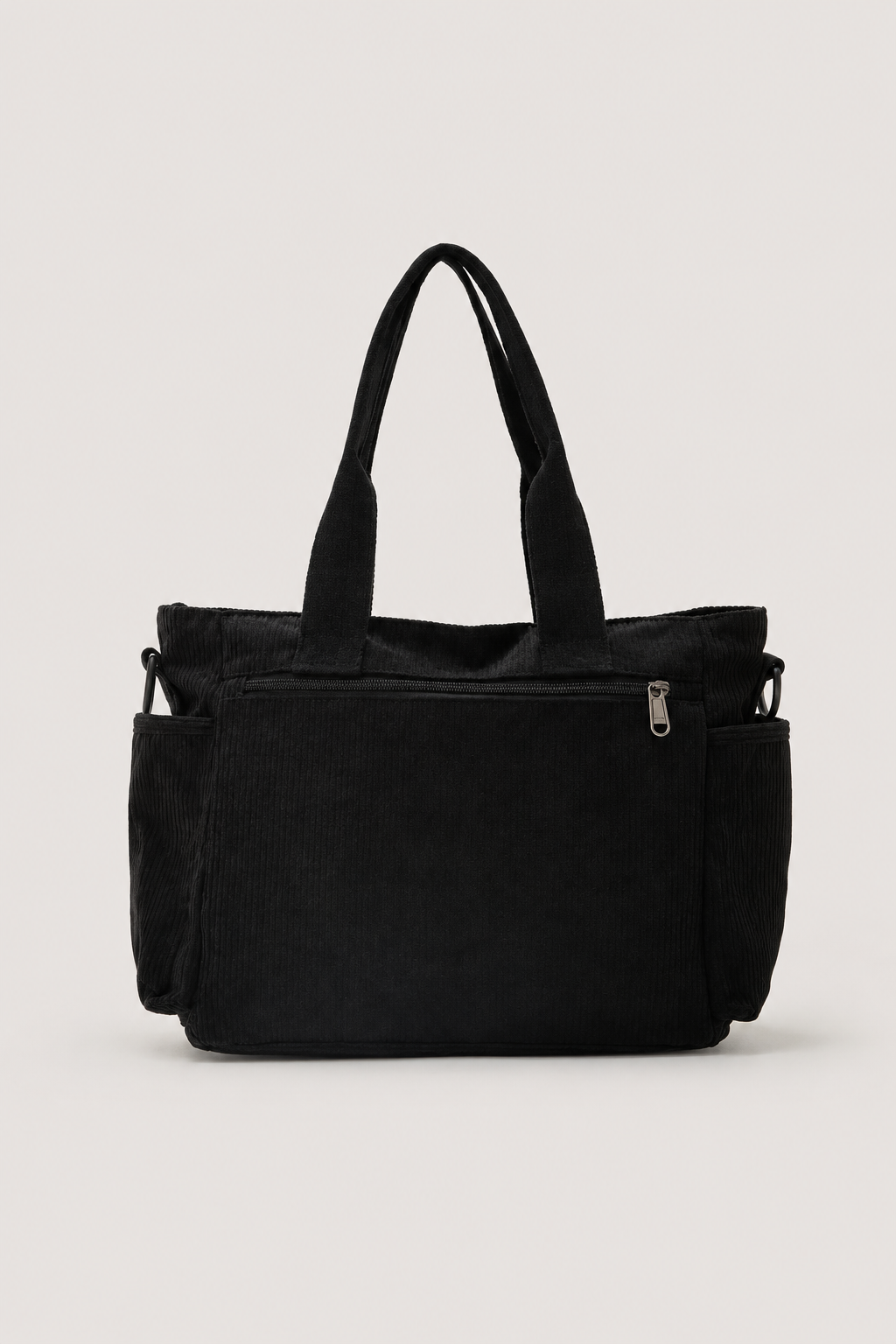 Soft-Ribbed Multi-Pocket Crossbody Bag – Spacious Everyday Utility Companion