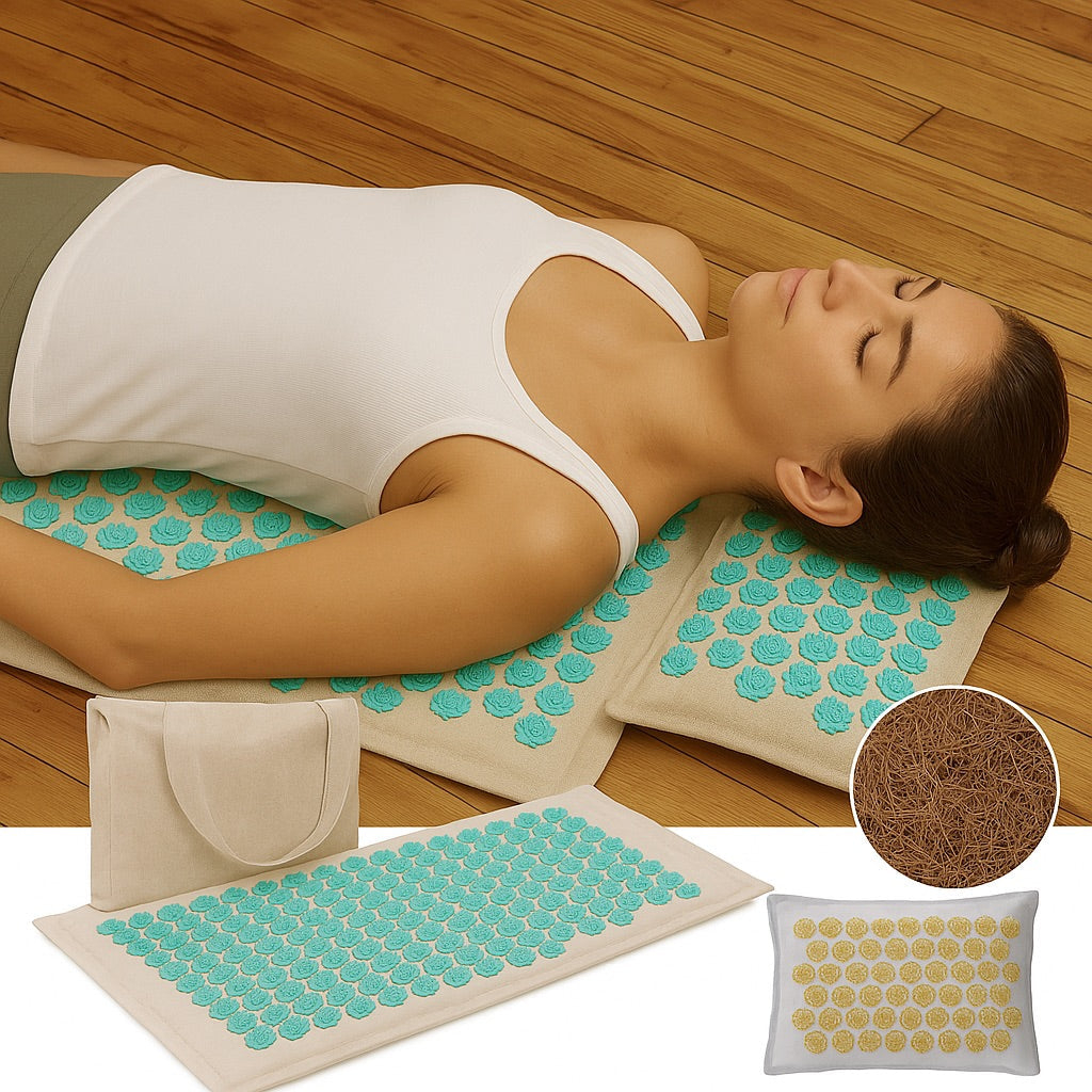 Wellness : Acupressure Mat & Pillow Set - 5500 Pressure Points in van Vandaliamo