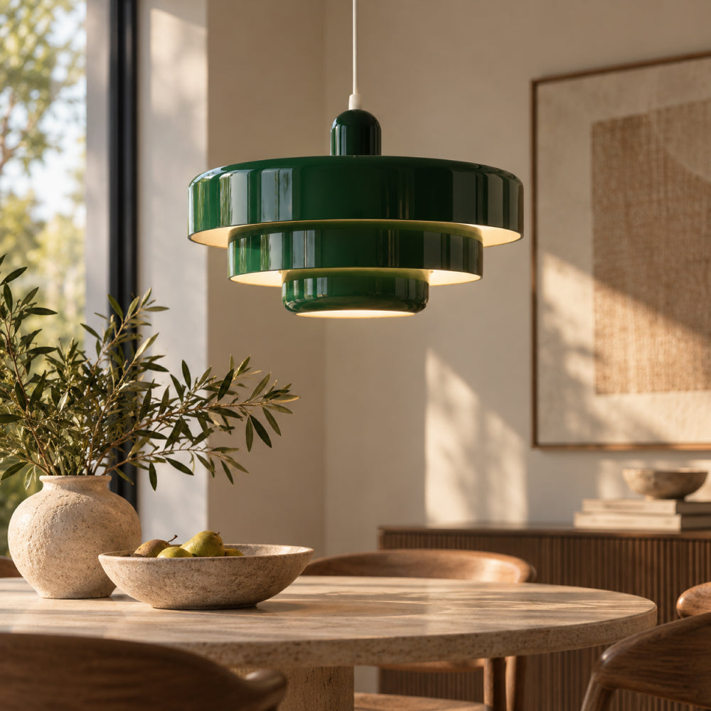 Home Decor : Three-Tier Bauhaus Pendant Lamp - Nordic Metal Fixture in van Vandaliamo