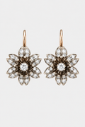 Vintage-Inspired Flower Cluster Drop Earrings – Occasion Style & Evening Glamour