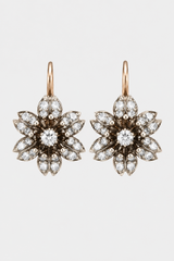 Vintage-Inspired Flower Cluster Drop Earrings – Occasion Style & Evening Glamour