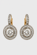 Vintage Halo Leverback Drop Earrings – Evening Elegance & Daily Glamour