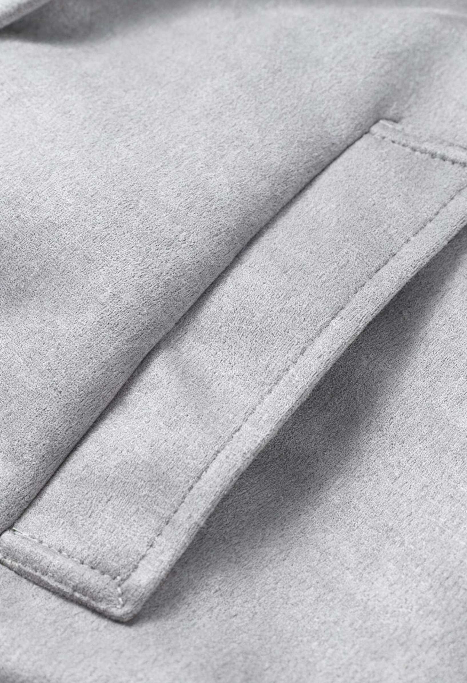 Coat : Women's Long Gray Coat with Belt in van Vanda Liamo
