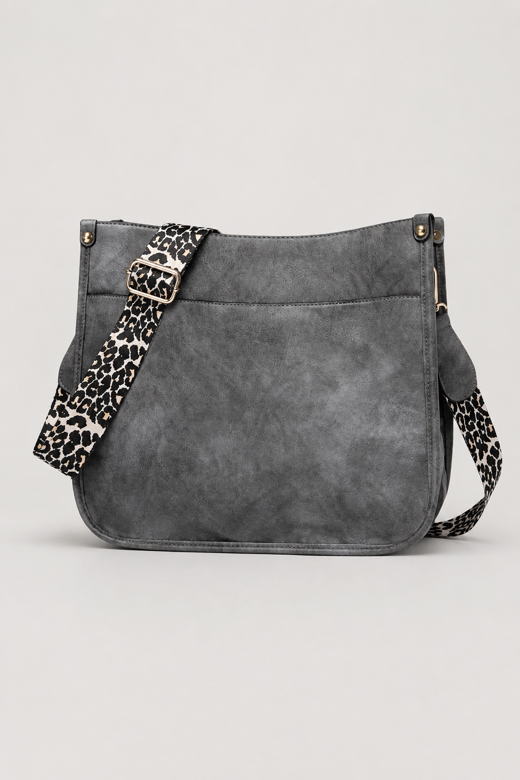 Wide-Strap Crossbody Bag – Bold Patterned Shoulder Strap & Spacious Utility