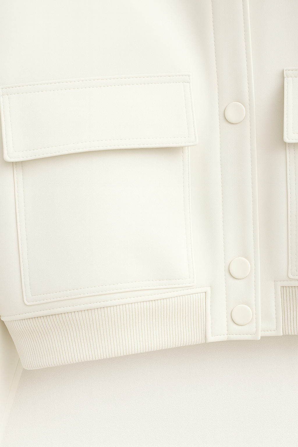 Jacket : Bomber Jacket for Women - White Lightweight Zip-Up for Casual Wear in van Vanda Liamo