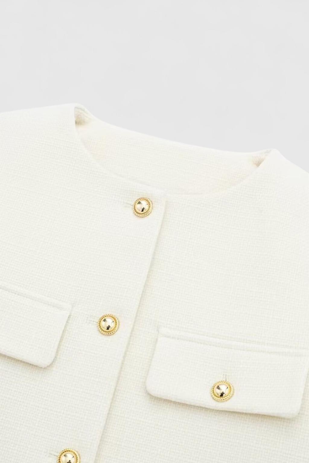 Jacket : Women's White Winter Short Jacket in van Vanda Liamo