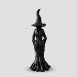 Witch Garden Statue - Handmade Resin Guardian Figure