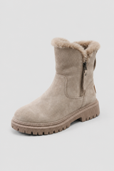 Damen Aprikose Wasserdichte Isolierte Schneestiefel - Rutschfeste Winter-Schuhe