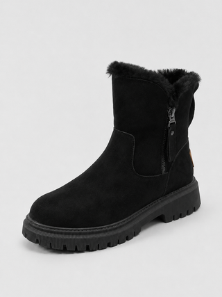 Damen Schwarze Wasserdichte Isolierte Schneestiefel für den Winter