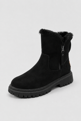 Damen Schwarze Wasserdichte Isolierte Schneestiefel für den Winter
