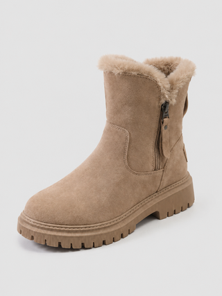Damen Braune Wasserdichte Isolierte Rutschfeste Winter-Schneestiefel - Für Extreme Kälte