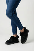 Women's Cozy All-Weather Black Winter Snow Boots