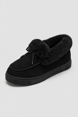 Women's Cozy All-Weather Black Winter Snow Boots