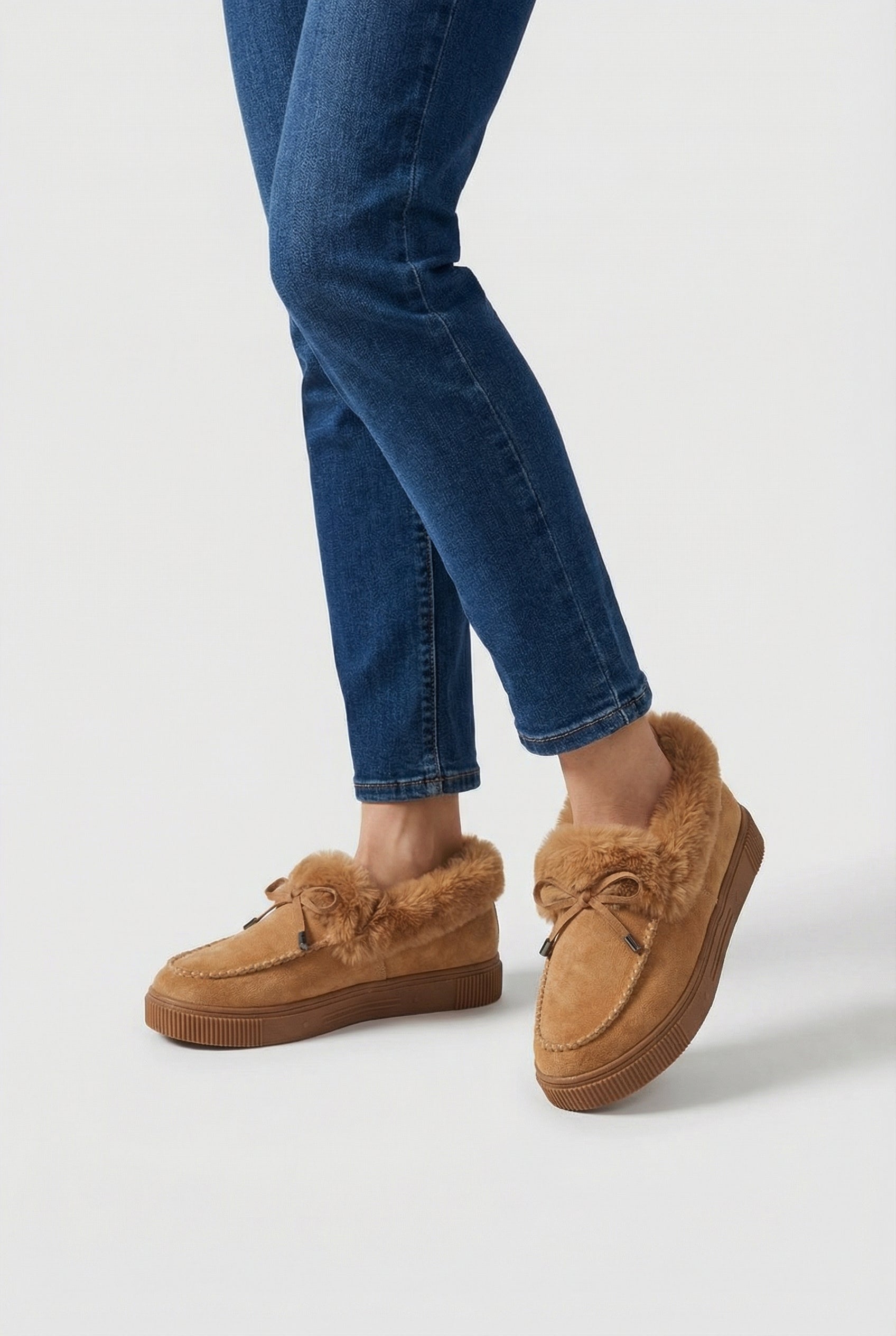 Women’s Snow Boots : Women's Cozy Light Brown Snow Boots in van Vanda Liamo