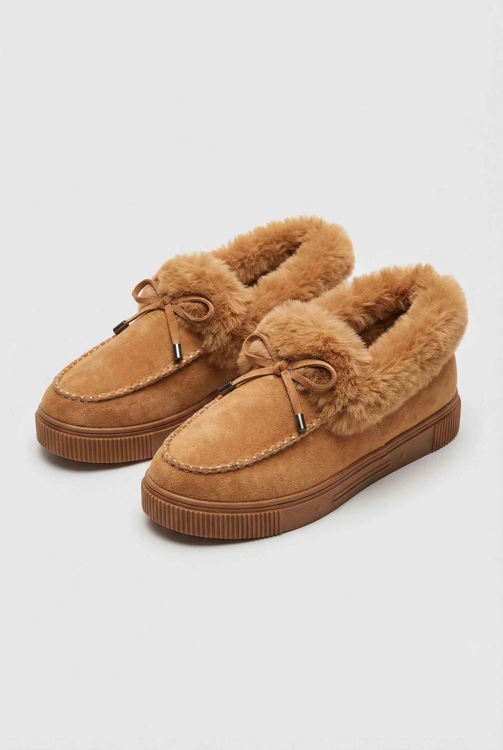 Women’s Snow Boots : Women's Cozy Light Brown Snow Boots in Light Brown van Vanda Liamo