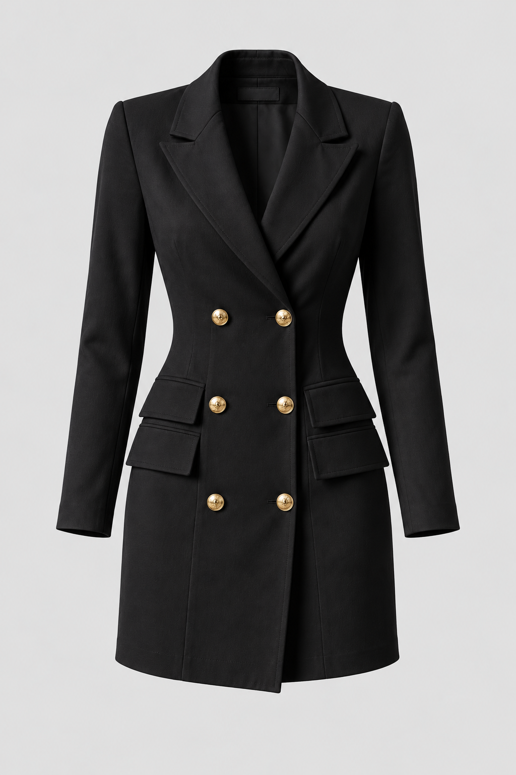 women's dress : Women's Double-Breasted Blazer Dress in van Vandaliamo