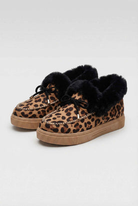 Women’s Snow Boots : Women's Leopard Print Winter Boots in Leopard print van Vanda Liamo