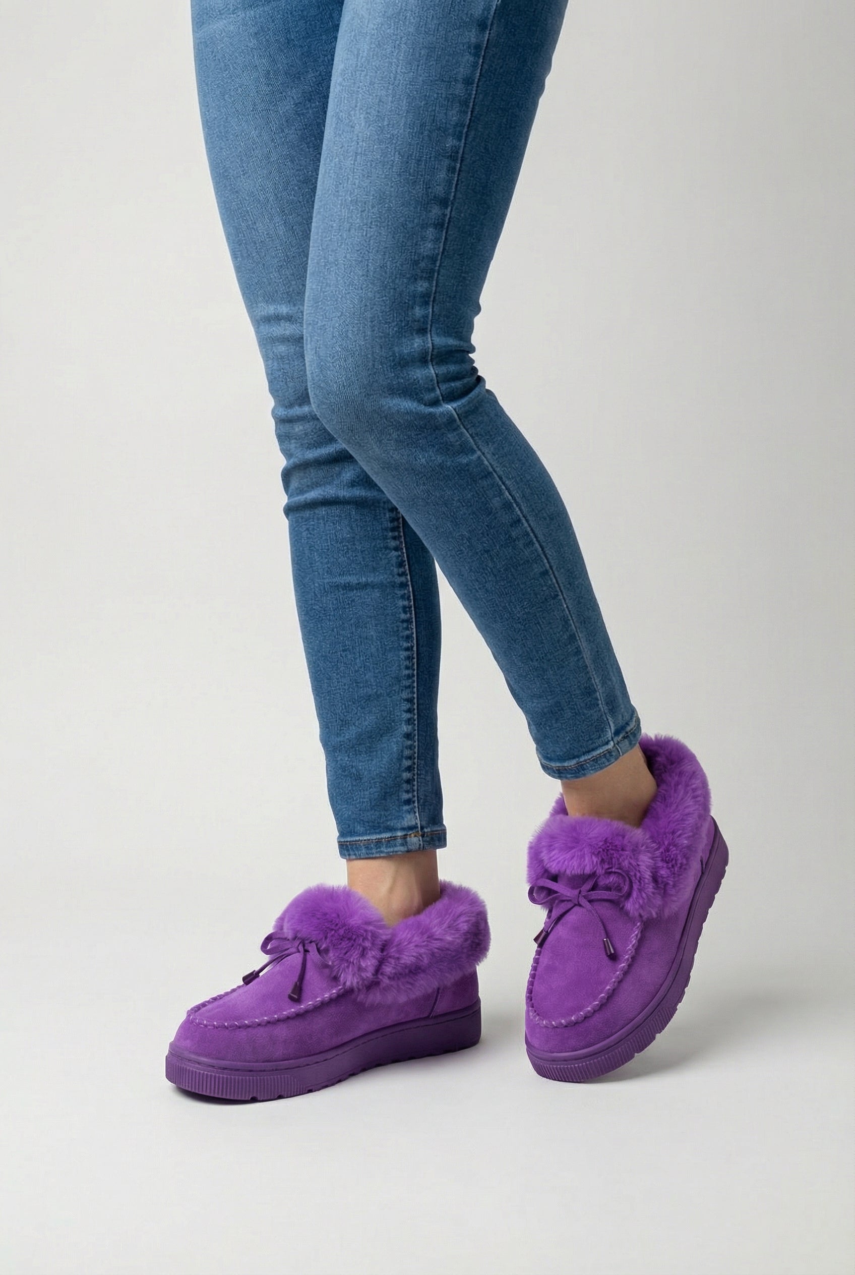 Women’s Snow Boots : Women's Purple Winter Snow Boots in van Vanda Liamo