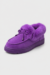Damen lila Winter-Schneestiefel