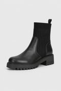 Women’s Sock Chelsea Lug Sole Ankle Boots