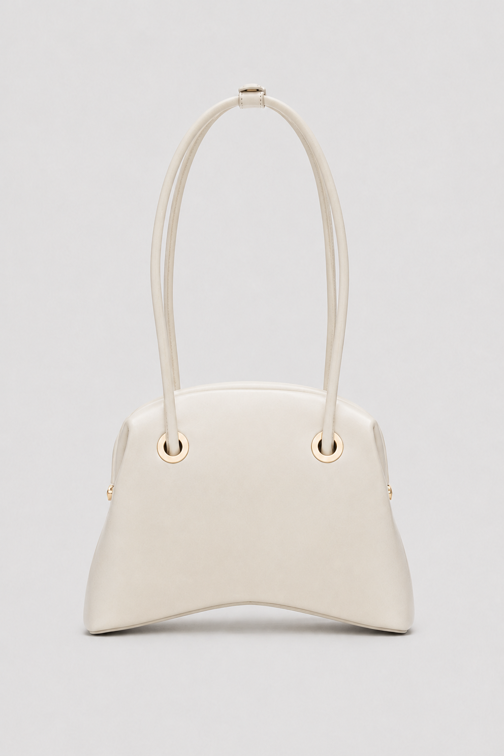 Bags : Sophia | Women's Saddle Bag with Internal Compartments in Cream van Vandaliamo