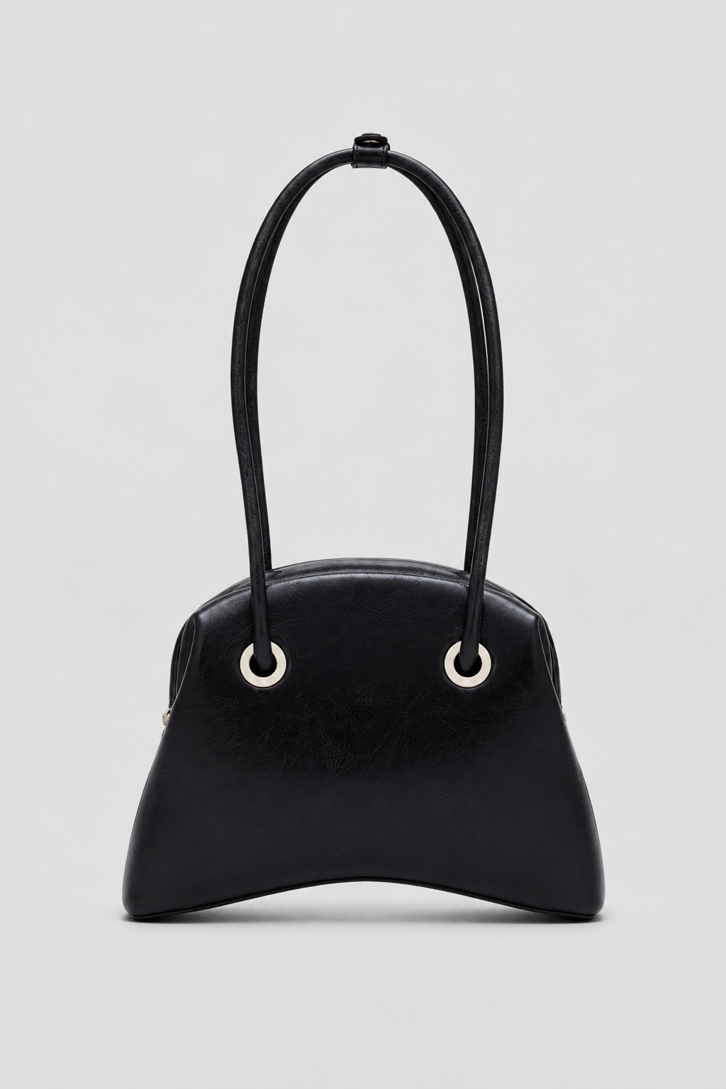 Bags : Sophia | Women's Saddle Bag with Internal Compartments in Black van Vandaliamo