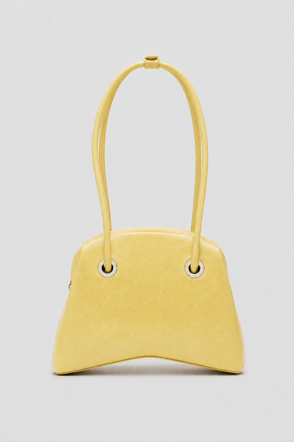 Bags : Sophia | Women's Saddle Bag with Internal Compartments in Yellow van Vandaliamo