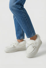 Botas de invierno blancas aislantes para mujer