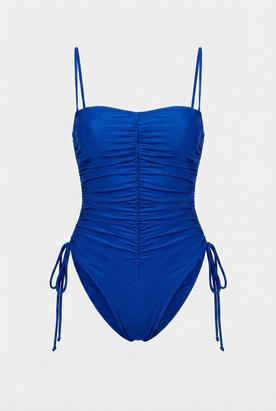 Women's Swimwear : Women's Blue One-Piece Swimsuit - Stylish & Comfortable Beachwear in Blue van Vanda Liamo