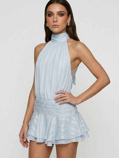 Women’s Chic Blue Mini Summer Dress – Flattering Fit for Effortless Day Looks