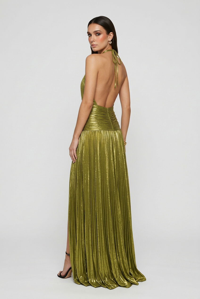 Women’s Dresses : Women's Olive Green Maxi Dress - Premium Quality, Fast Shipping in van Vanda Liamo
