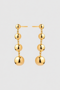 Women’s Gold Sphere Drop Earrings – Subtle Sparkle & Modern Style