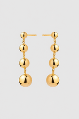 Women’s Gold Sphere Drop Earrings – Subtle Sparkle & Modern Style