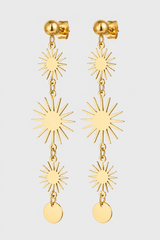 Women’s Modern Sunburst Statement Earrings – Lightweight & Effortlessly Chic