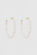 Women’s Pearl Hoop Earrings – Versatile Style & Modern Grace