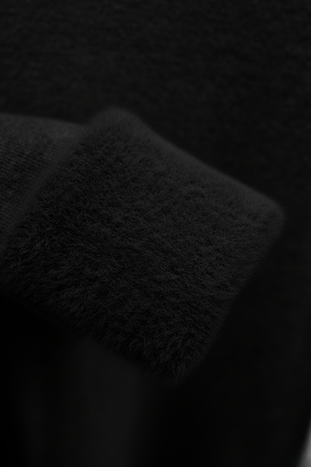Women's Sweaters : Black Fleece Lined Thermal Turtleneck Sweater in van Vanda Liamo