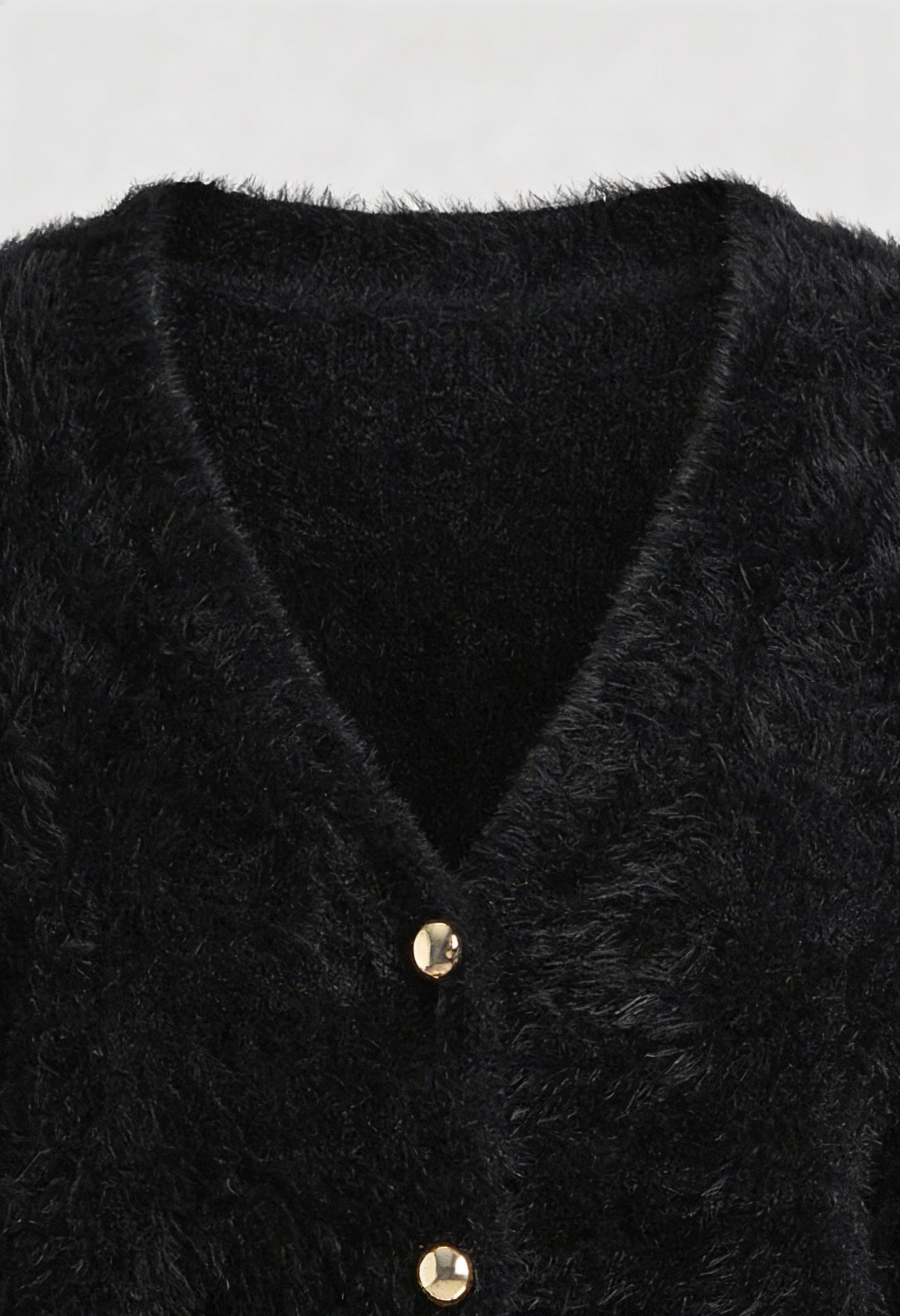 Cardigan : Women's Black V-Neck Knit Cardigan Sweater - Soft & Lightweight in van Vanda Liamo