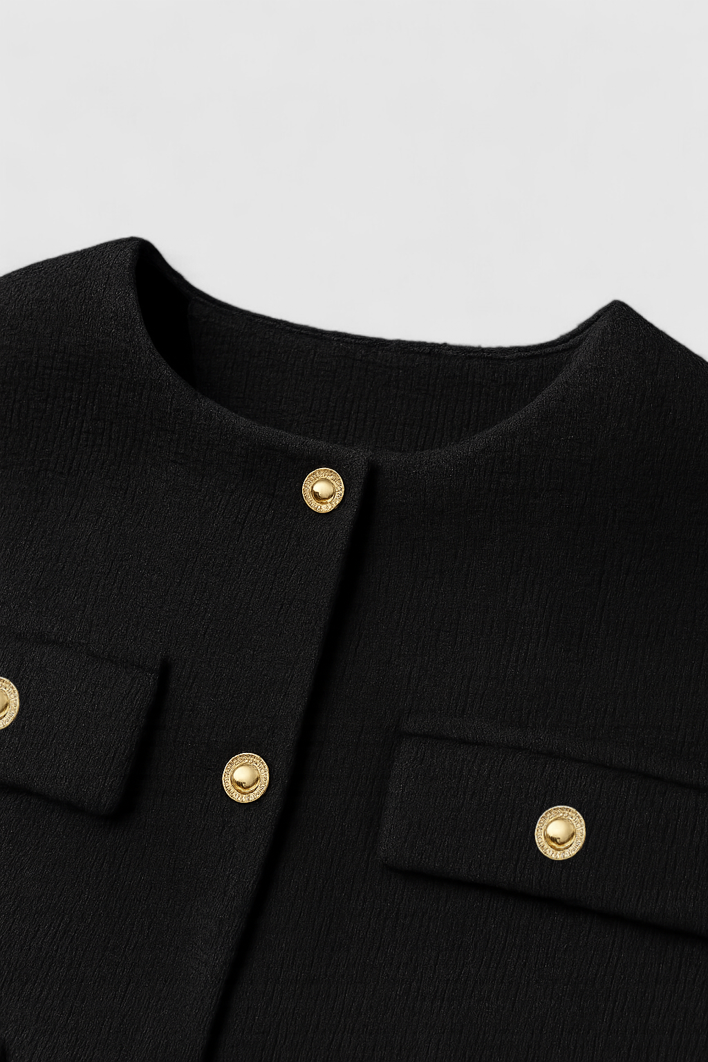 Jacket : Women's Black Winter Short Jacket in van Vanda Liamo
