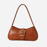 Baguette Bag Women | Luxury Vintage Shoulder Bag | PU Leather