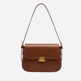 Elegant Shoulder Bag with Gold Closure - Luxury Design for Every Day
