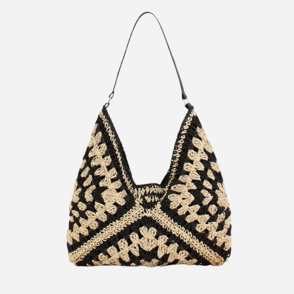 Handgemaakte Gehaakte Schoudertas - Ruime Boho Shopper voor Dagelijks Gebruik