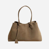 Vegan Suede Handbag Women - Luxury Shoulder Bag with Spacious Design