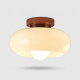 Modern Bauhaus Ceiling Light – Sculptural Glass Dome