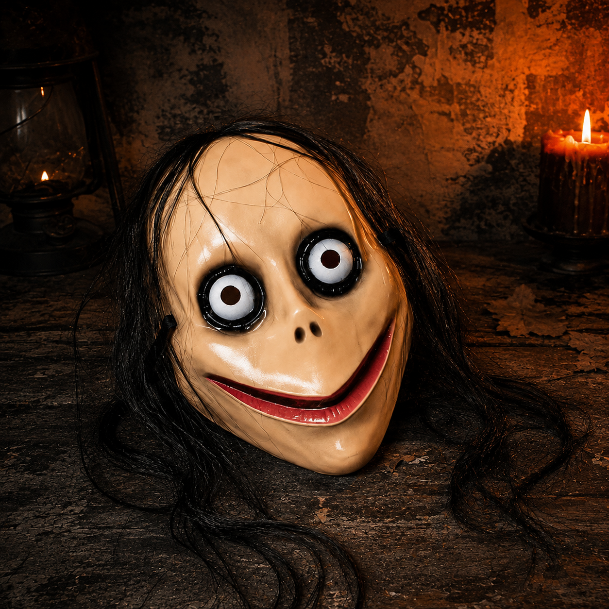 Gifts – Seasonal – Halloween : Creepy Halloween Mask with Long Hair in van Vandaliamo