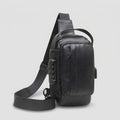 Men's Anti-Theft Lock Sling Bag with USB Port