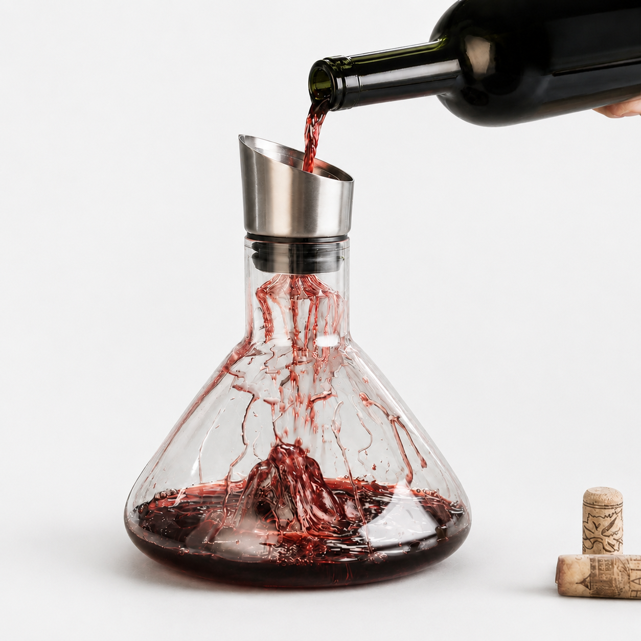 1500ml Crystal Wine Decanter with 12-Channel Aeration System